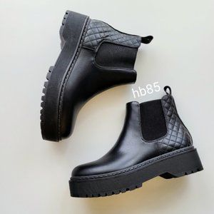 Steve Madden Caitlin Lug Sole Bootie Black